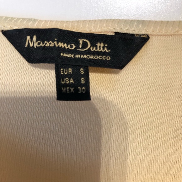 ✨Sold✨Massimo Dutti long sleeve shirt. Yellow color. Size US Small - Picture 5 of 5